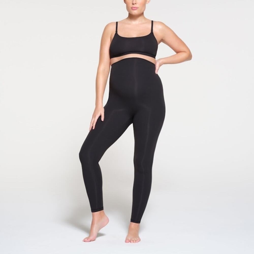 SKIMS FITS EVERYBODY Maternity High-Waisted Legging - Onyx Size S NWT #1498